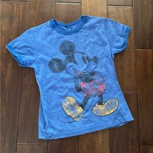 Disney Blue and Red Mickey Mouse Kids T-Shirt